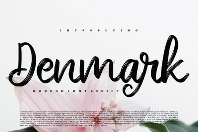 Denmark - Modern Brush Font Script