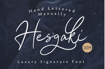 Hesgaki - Luxury Signature Font