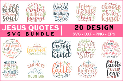 JESUS Quotes Svg Bundle