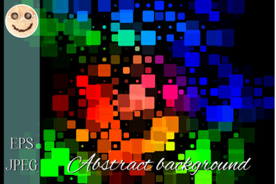 Black green blue red pink glowing various tiles background