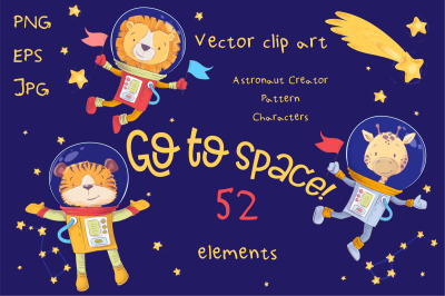 Space  vector clip art