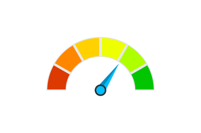 Bright indicator spectrum colored for interface credit score
