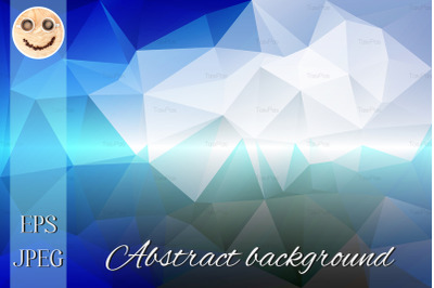 White blue shades low poly background