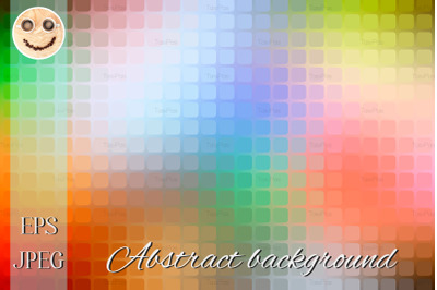 Rainbow colors abstract rounded mosaic background