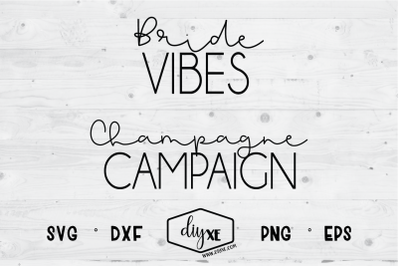 Bride Vibes - Champagne Campaign