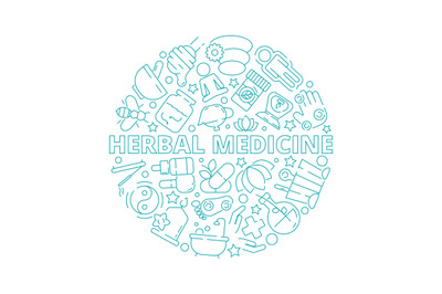 Alternative medicine concept. Herbal natural medical practice vitamin