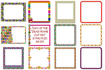 Day of the Dead Frame Clip Art