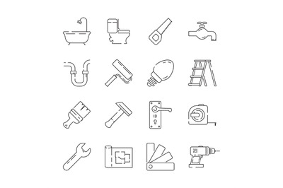 Repair icon. Support service building construction tools fast supplies