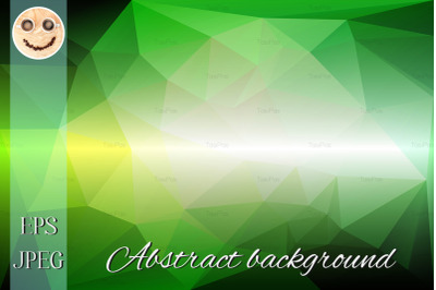 Light green shades low poly background