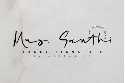 Mrs. Santhi -Fancy Signature-