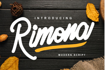 Rimona - Modern Script