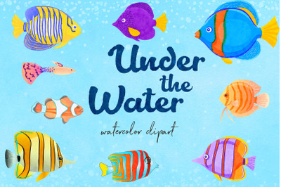 Watercolor Fish Clipart