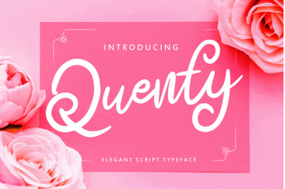 Quenty - Elegant Script Typeface