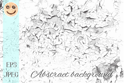 Cracked old paint vector black and white texture