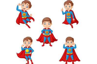 Cartoon superhero kids collection