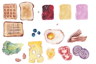 Food creator watercolor kit