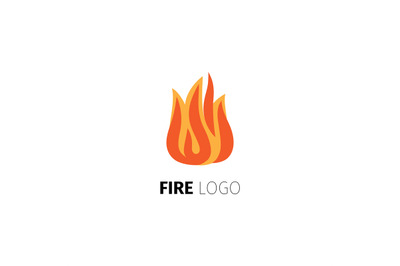 Vector fire flame logo template