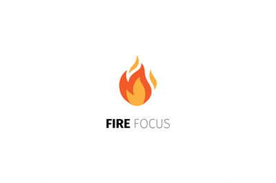 Fire focus logo template