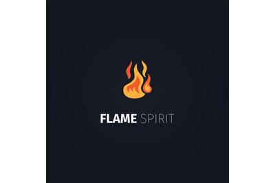 Flame spirit logo template