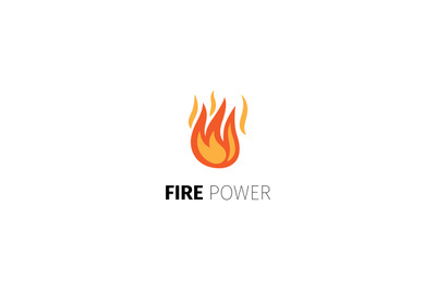 Fire power logo template