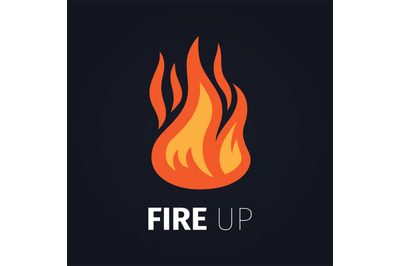 Fire up logo template