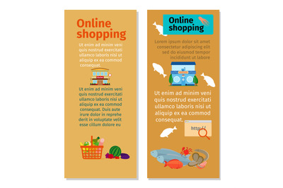 Online shopping grocery flyers