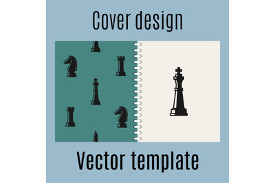 Cover design with chess pattern