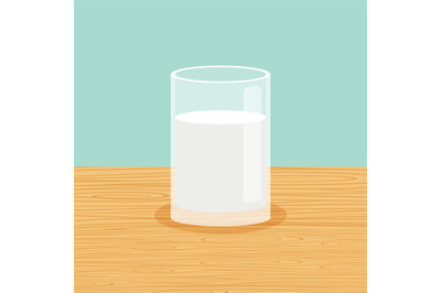 Farm glass of milk