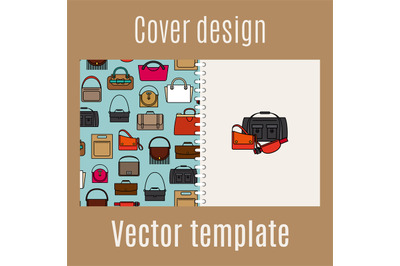 Cover design with diferent bags pattern