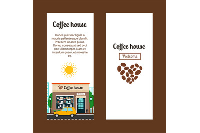 Coffee house vertical flyers