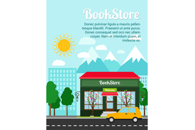 Bookstore advertising banner