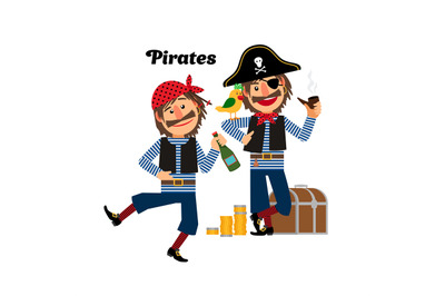 Two pirates icons