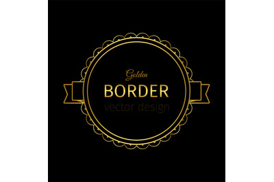 Golden border on the label