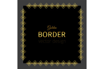 Golden border in square shape