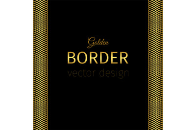 Golden border with guilloches