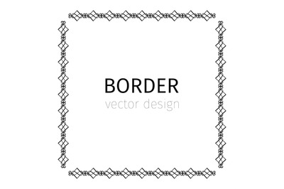 Square black scythian border