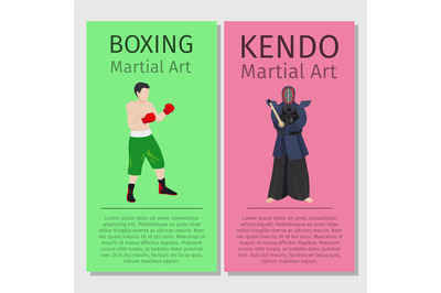 Asian martial arts. Boxing and Kendo