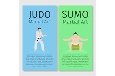 Asian martial arts. Judo and sumo