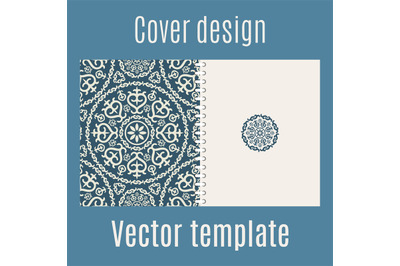 Cover design with arabic pattern