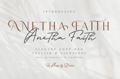 Anetha Faith Font Duo + Extras