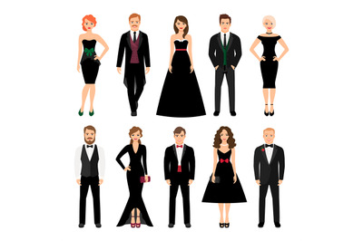 Elegant fashion people illustration