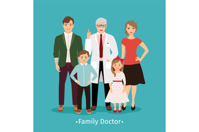 Family doctor medicine concept