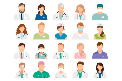 Professional doctor avatars