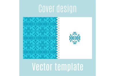 Cover design with traditional arabic pattern