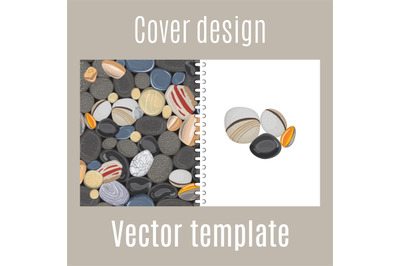 Cover design with river stones pattern