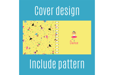 Cover design with dancing girls pattern