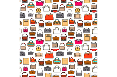 Fashion bags seamless pattern