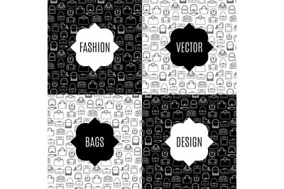 Fashion bags pattern card set