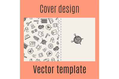 Cover design with sewing pattern