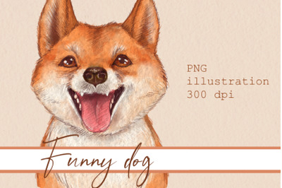 Funny dog, PNG sublimation design